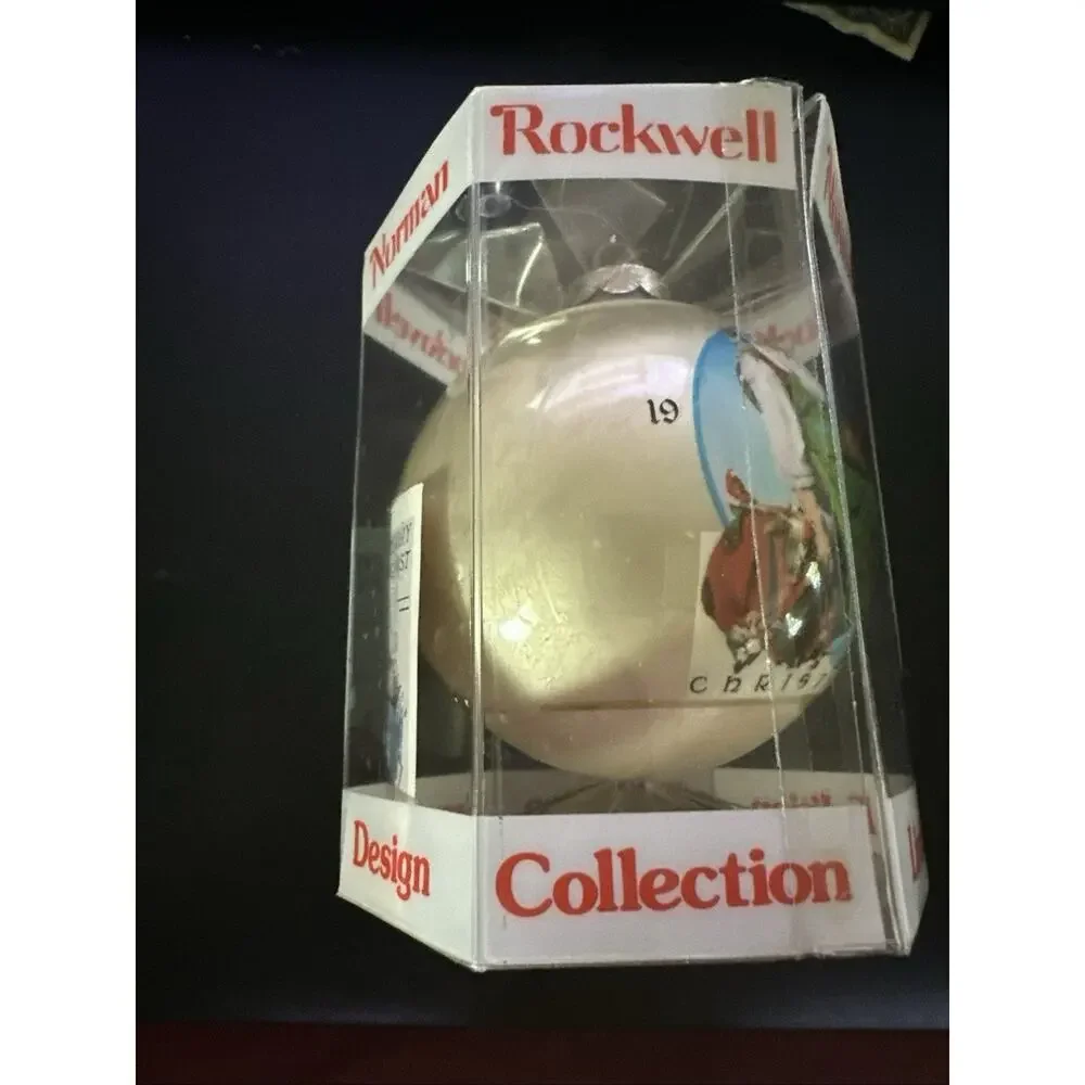 Vintage 1980 Norman Rockwell Dave Grossman Ornament Santa & Elves